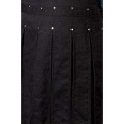 XL Black Kilt w/Chrome Rivets